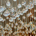 Hotel Luxus hängende Kristallkugel Kronleuchter Pendelleuchte